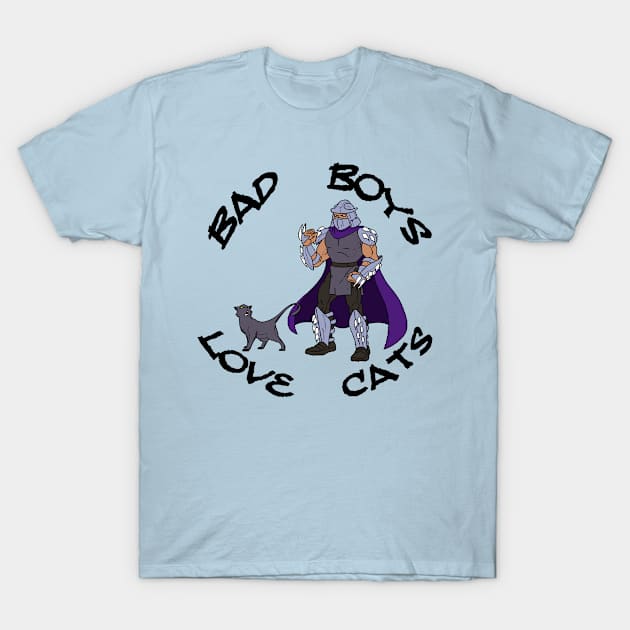 Bad Boys Love Cats #3 T-Shirt by BradyRain